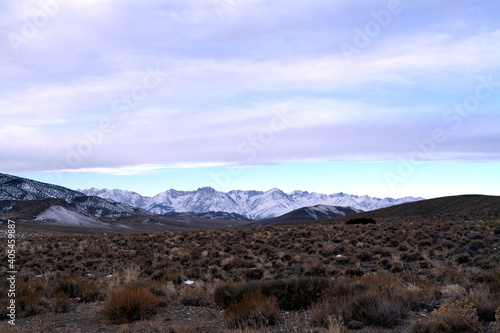 scenery in the Death Valley National Park with beautiful landscape, mountains and desert