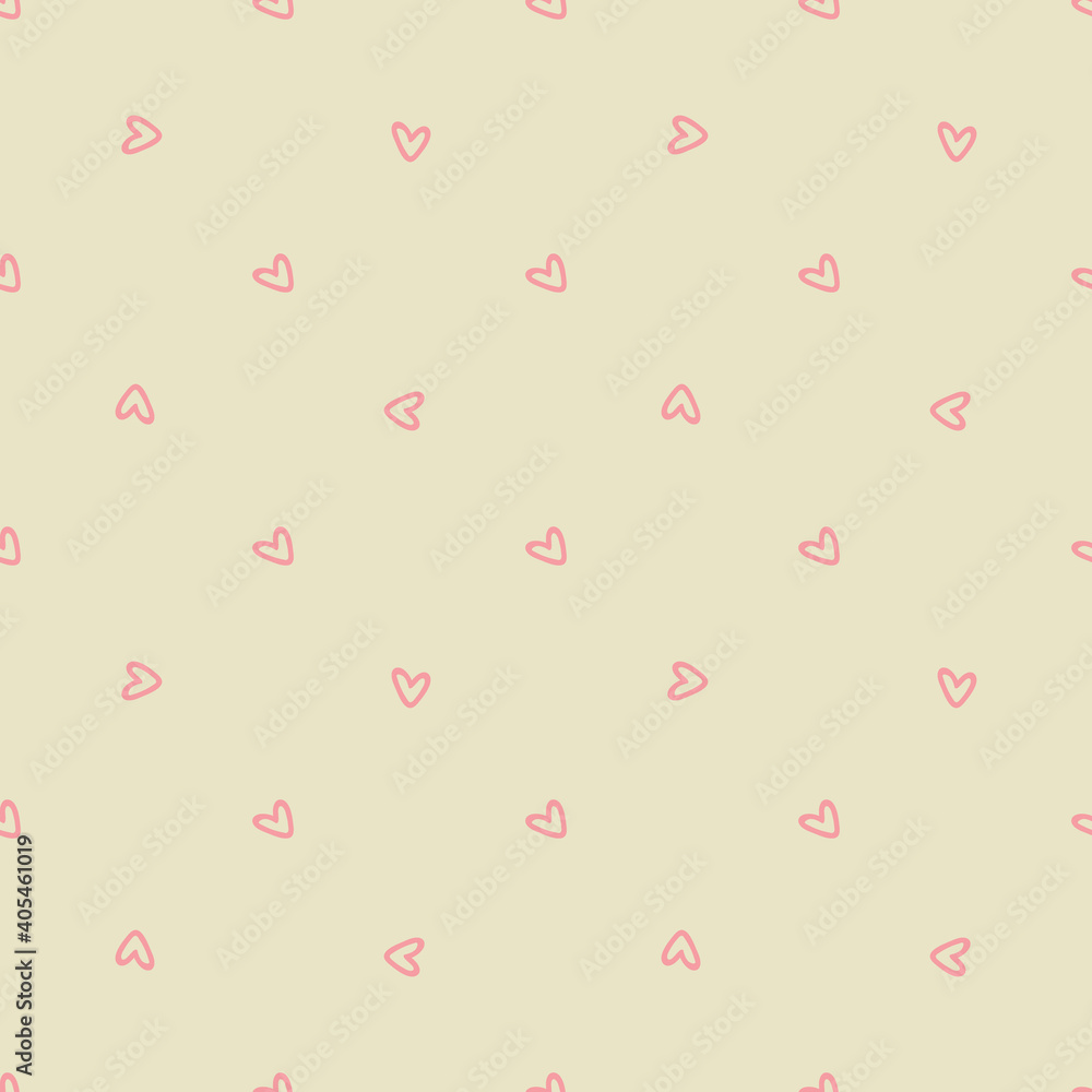 Pink hearts pattern. Design for Valentines Day Pink hearts pattern. Design for Valentines Day