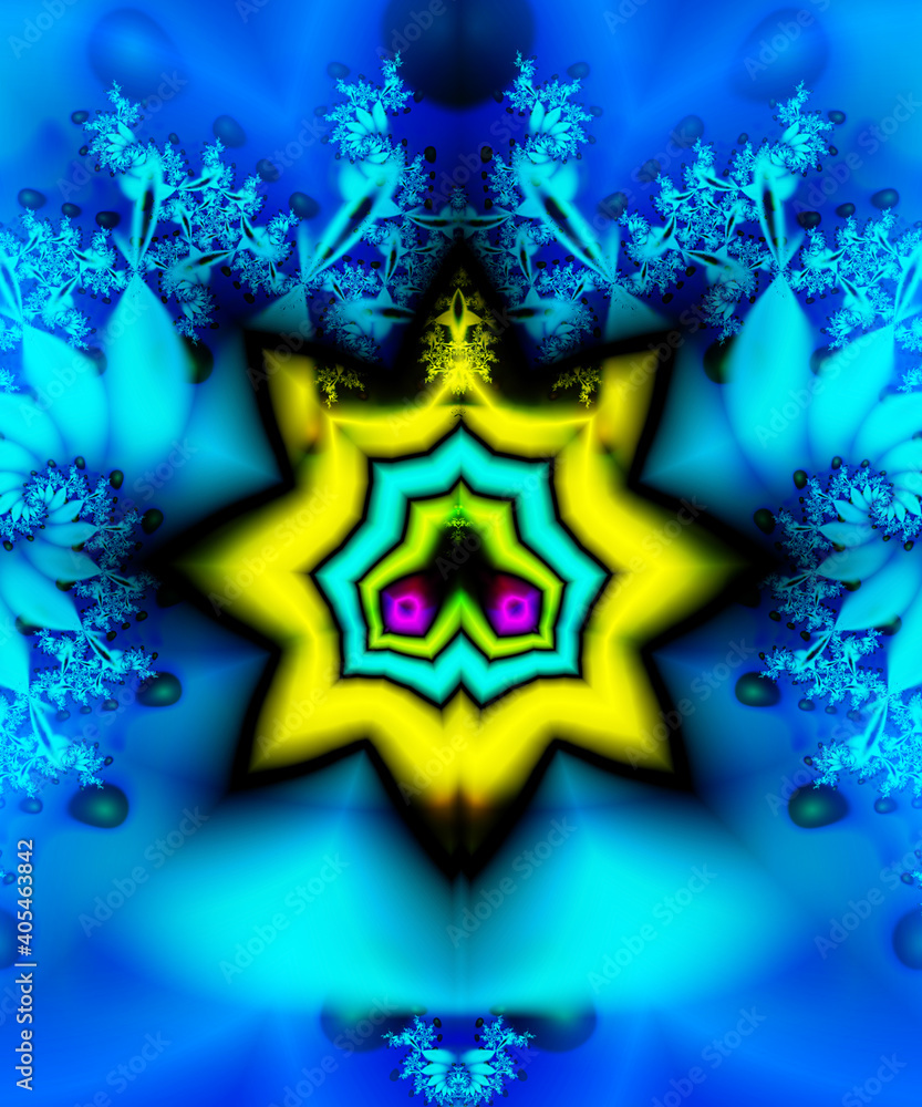 Fototapeta premium Computer generated abstract colorful fractal artwork