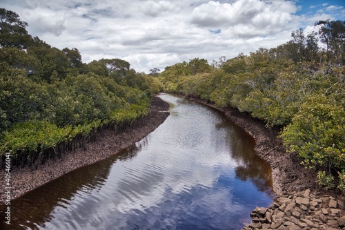 Scenes from Bulimba Creek in Lota, Queensland, Australia