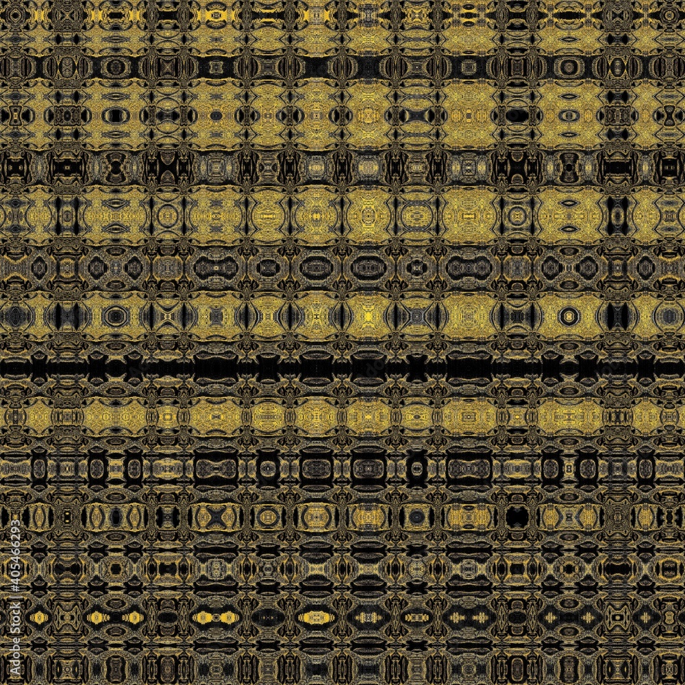 golden yellow and grey on a black background intricate patterns and designs inspired by the colours and shape of the common wasp