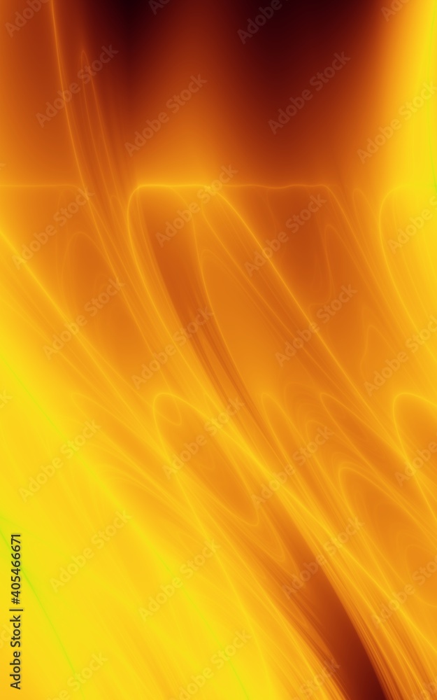 Obraz premium Fluid golden fantasy bright art background