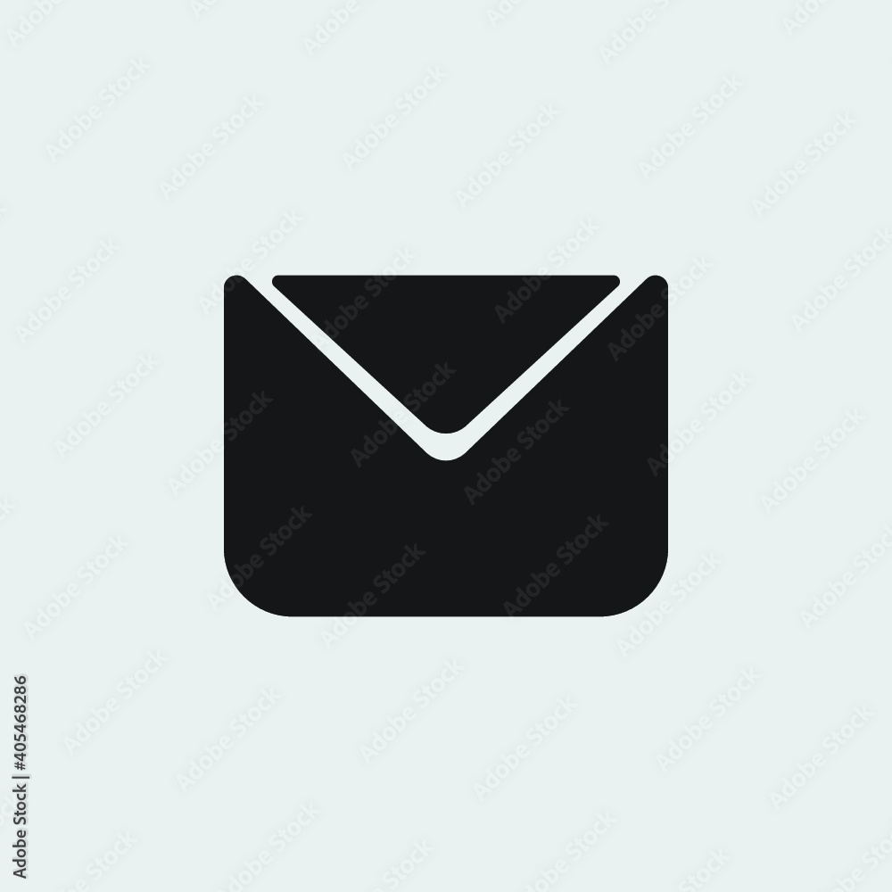 Email icon. Outline email icon isolated on white background Email icon. Outline email icon isolated on white background