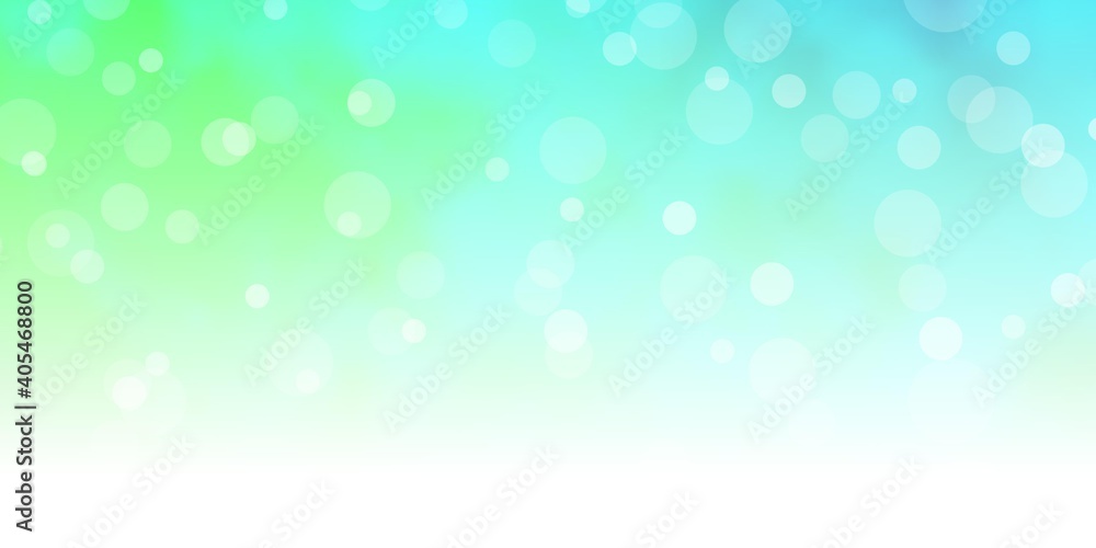 Light Blue, Green vector texture with circles. Light Blue, Green vector texture with circles.