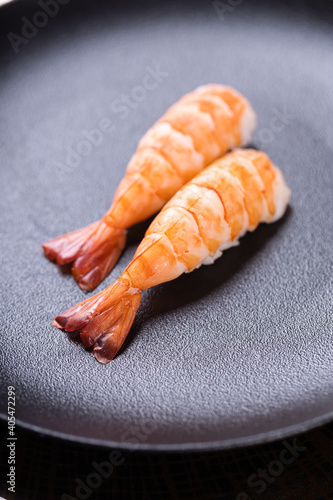 Shrimp nigiri sushi