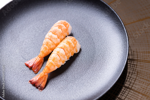 Shrimp nigiri sushi