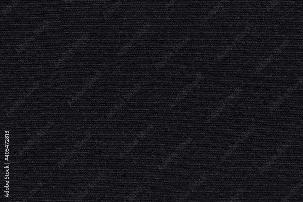 The texture of the black fabric for clothing. The texture of the black fabric for clothing.