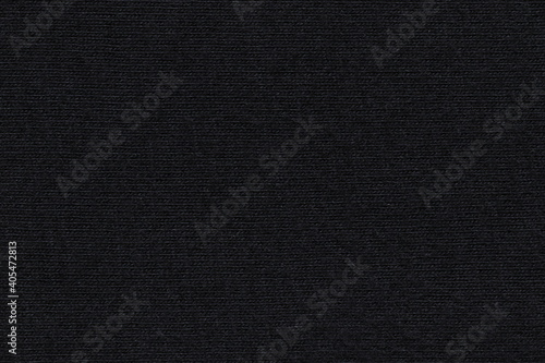 The texture of the black fabric for clothing.