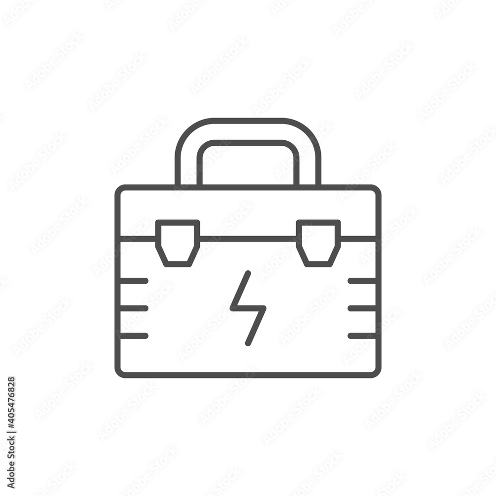 Tool box line outline icon Tool box line outline icon