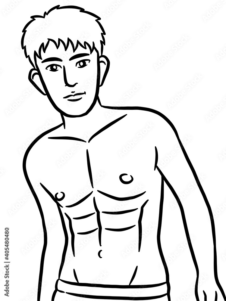 black and white of man for painting black and white of man for painting