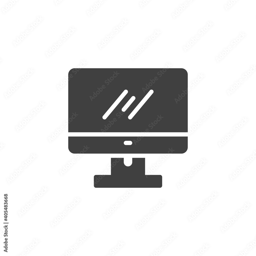 Computer monitor vector icon. filled flat sign for mobile concept and web design. Computer screen glyph icon. Symbol, logo illustration. Vector graphics Computer monitor vector icon. filled flat sign for mobile concept and web design. Computer screen glyph icon. Symbol, logo illustration. Vector graphics