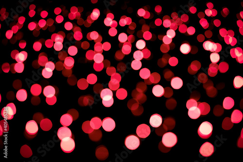 Christmas and New Year red blurred defocused bokeh background