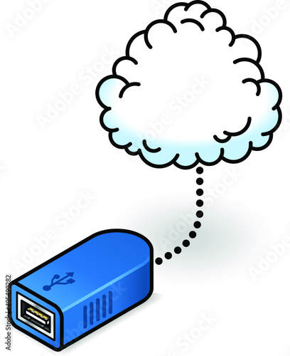 Connect to the cloud with a USB socket.
