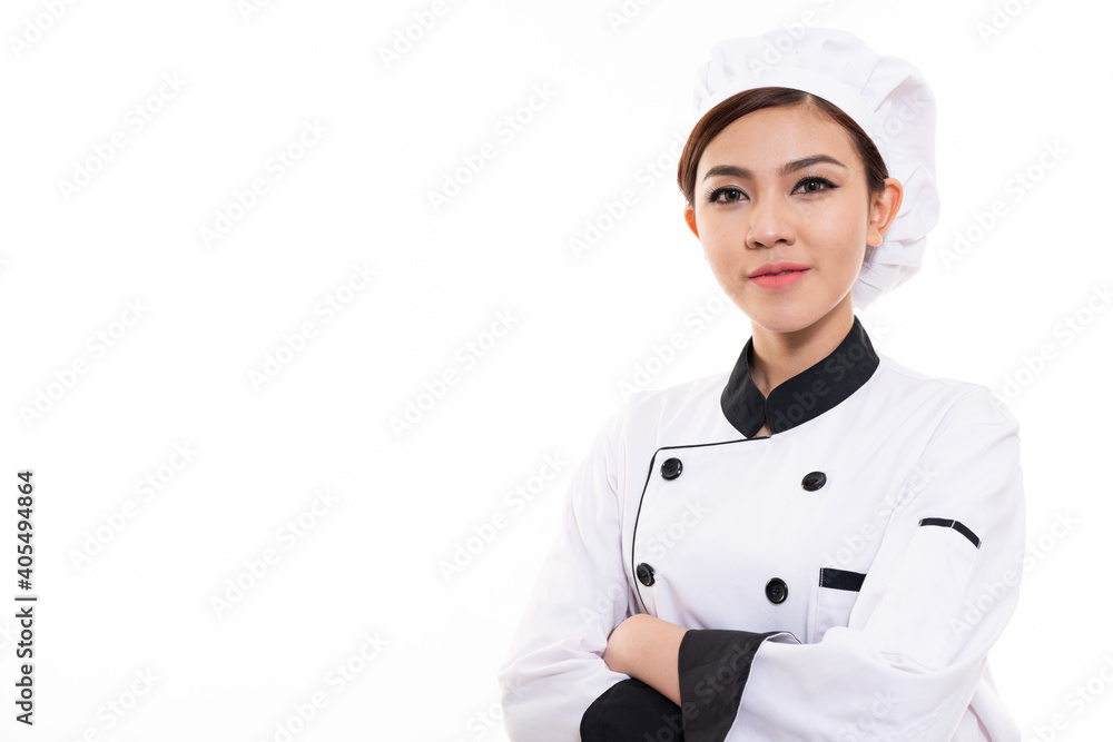 asian young chef woman shot in studio asian young chef woman shot in studio