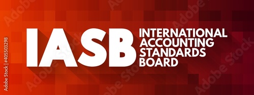 IASB - International Accounting Standards Board acronym, business concept background