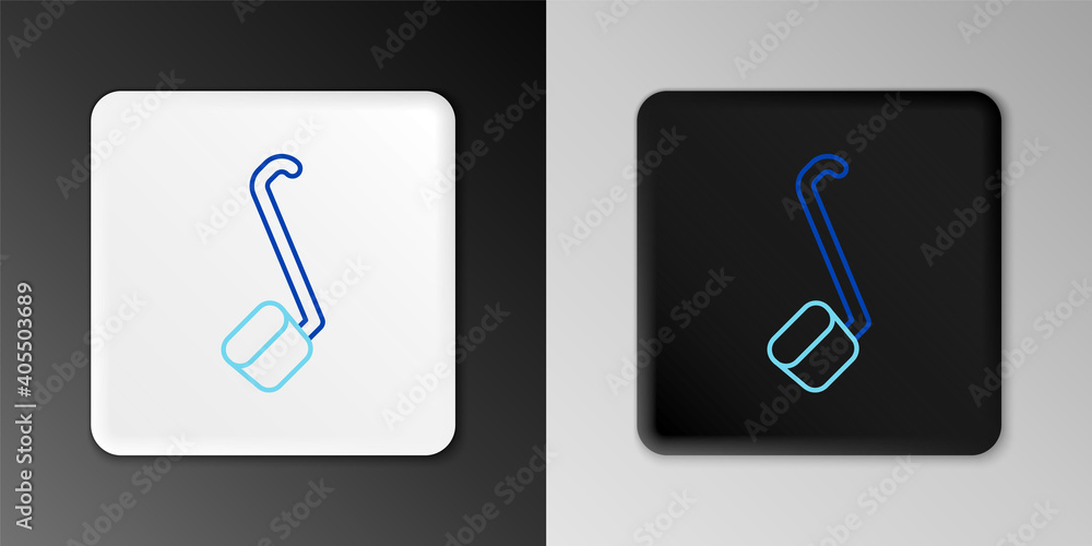 Line Sauna ladle icon isolated on grey background. Colorful outline concept. Vector. Line Sauna ladle icon isolated on grey background. Colorful outline concept. Vector.