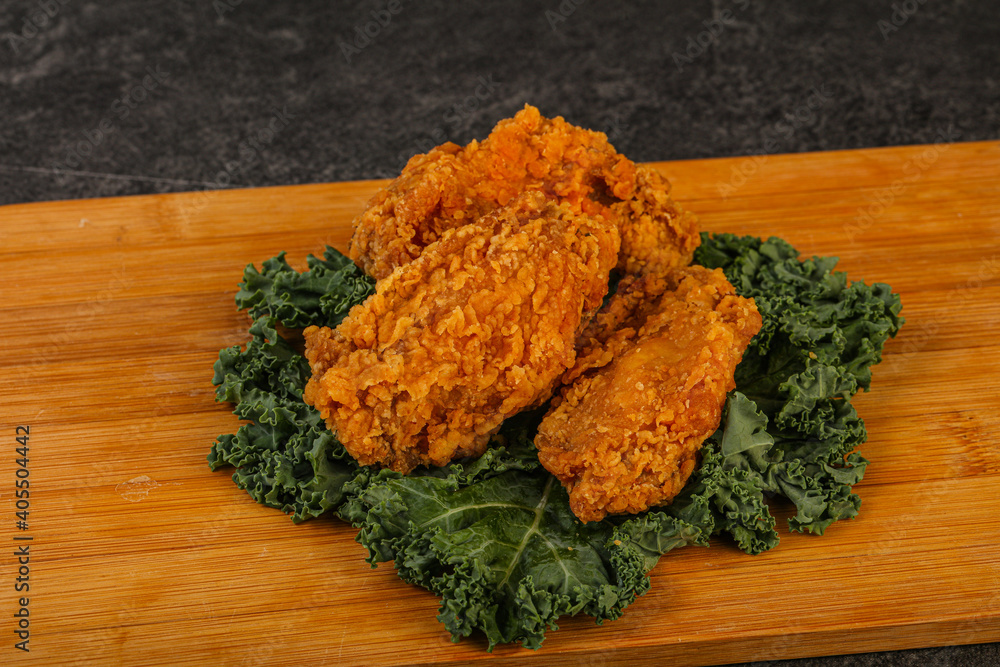 Hot fried crispy chicken wings Hot fried crispy chicken wings