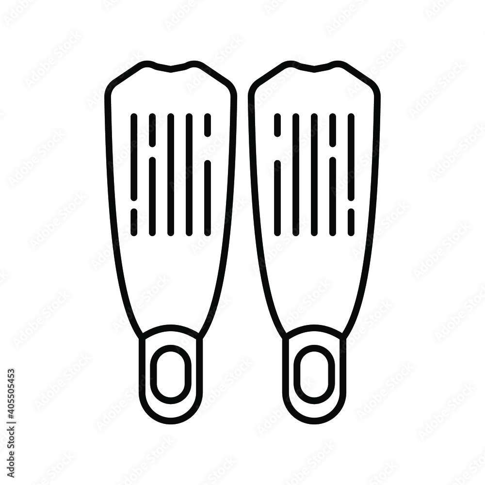 flippers icon. swimming flippers icon. vector illustrator flippers icon. swimming flippers icon. vector illustrator