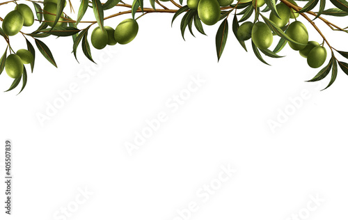 The  olive  known by the botanical name  Olea europaea  For your product that is produced from olive  or  natural . Design are lay out template on natural background .