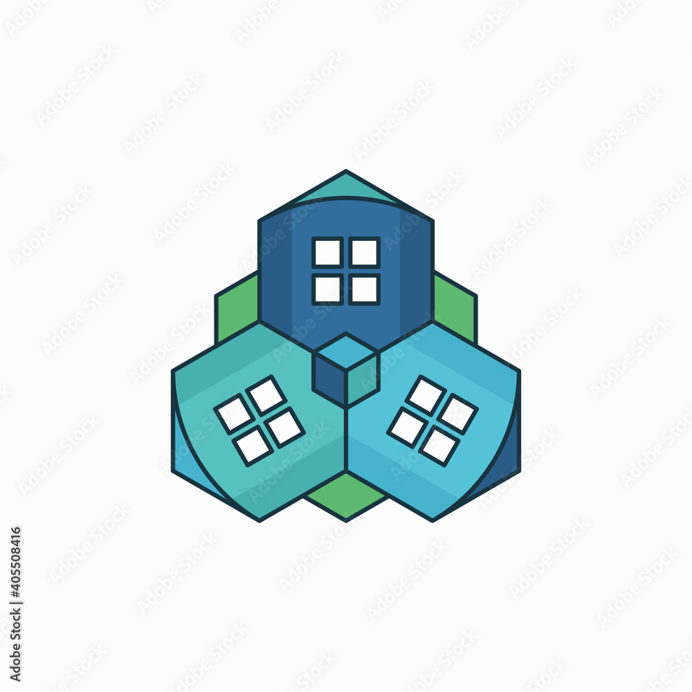 Smart city logo design Smart city logo design