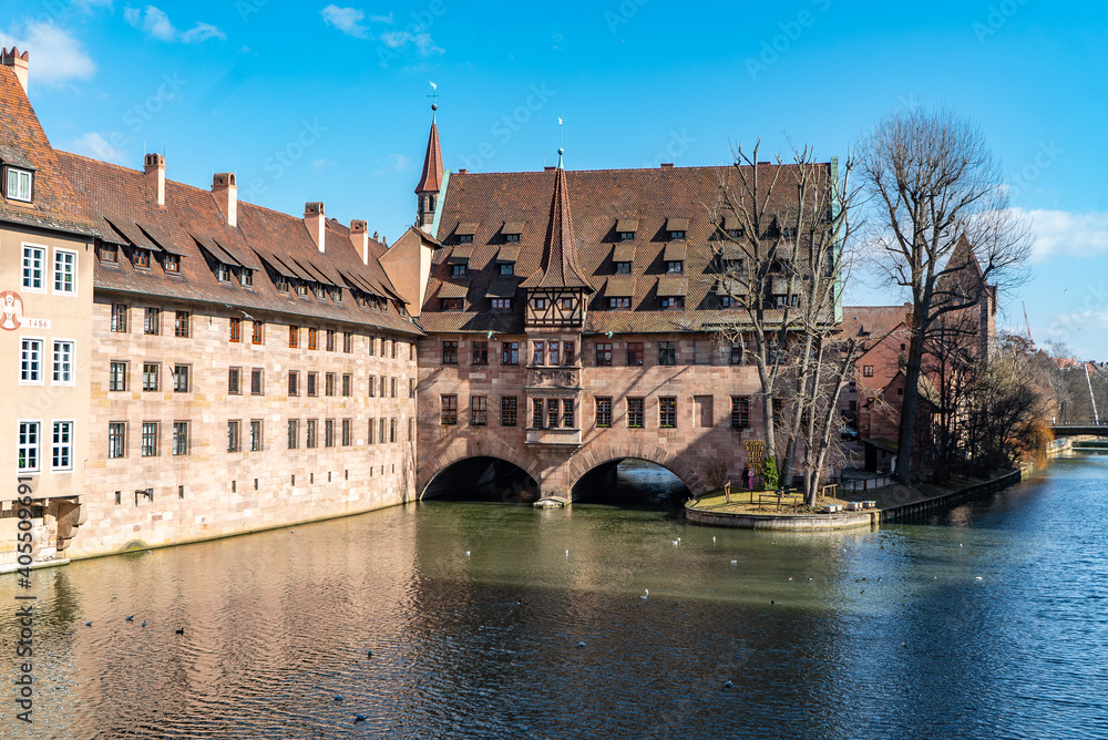 Fototapeta premium Bridge in Nuremberg - Germany