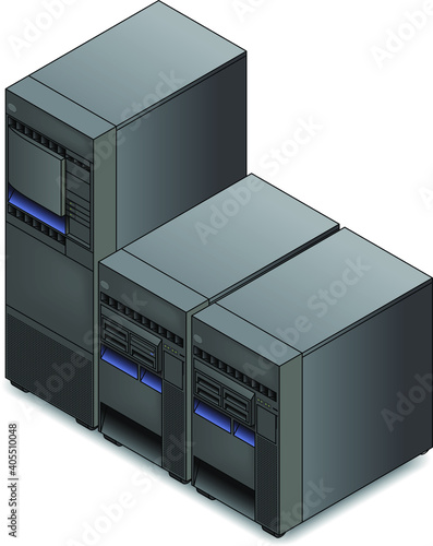 A mainframe computer.