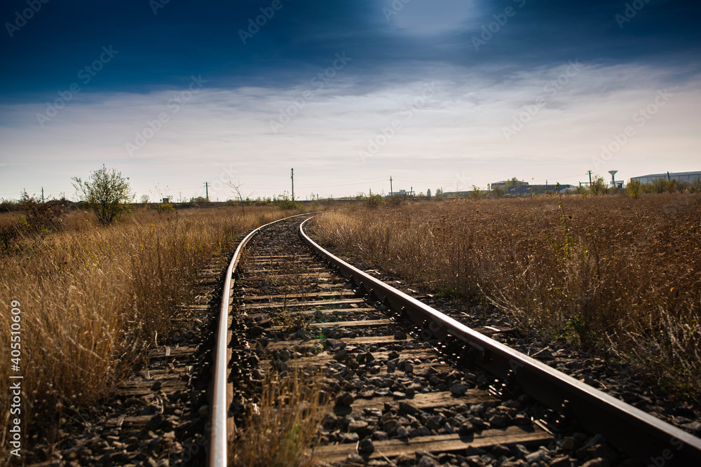 railway in the countryside railway in the countryside