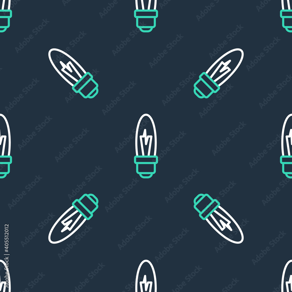 Line Light bulb with concept of idea icon isolated seamless pattern on black background. Energy and idea symbol. Inspiration concept. Vector. Line Light bulb with concept of idea icon isolated seamless pattern on black background. Energy and idea symbol. Inspiration concept. Vector.