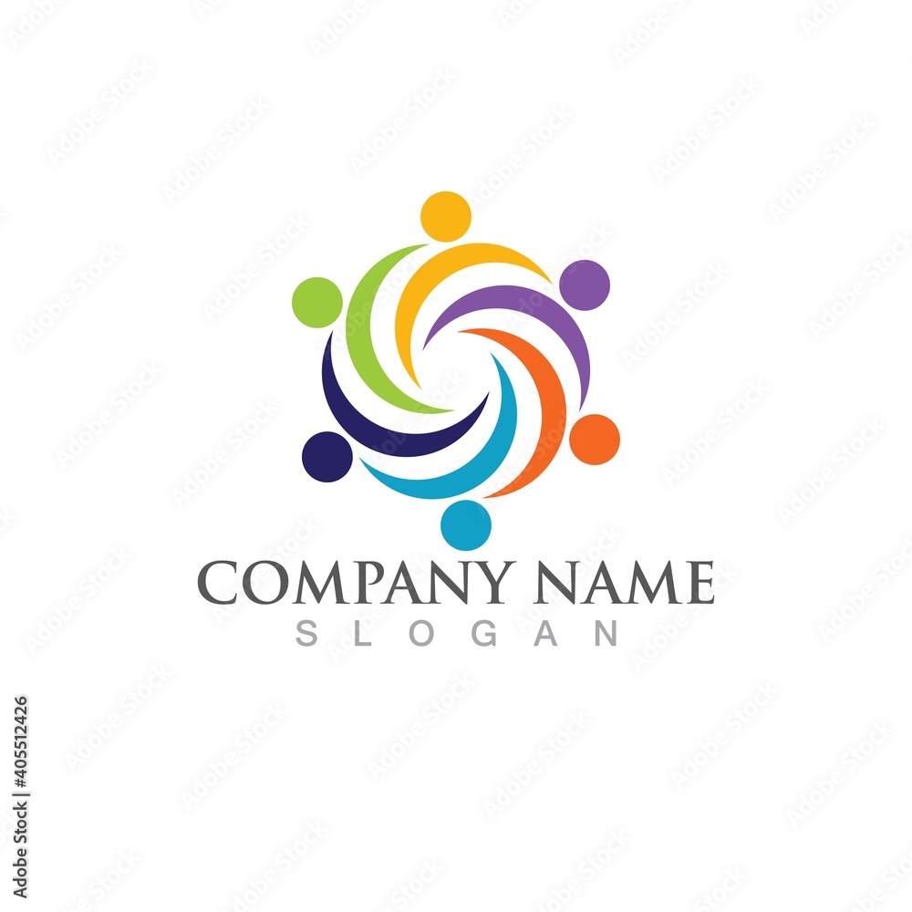 Community, network and social icon Community, network and social icon