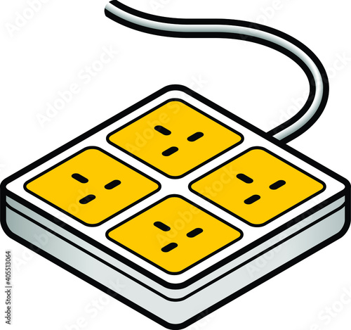 Ar power board with four sockets - United Kingdom, Malaysia, Singapore and others.