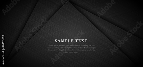 Abstract traingles layer grey background with white grid lines texture.