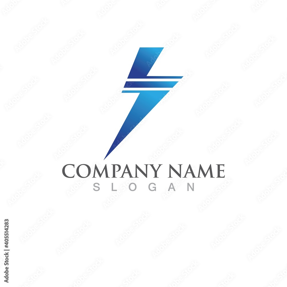 Thunderbolt Logo Template vector icon Thunderbolt Logo Template vector icon