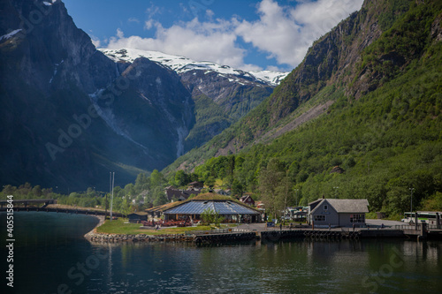 Gudvangen berth the Fjords of Norway