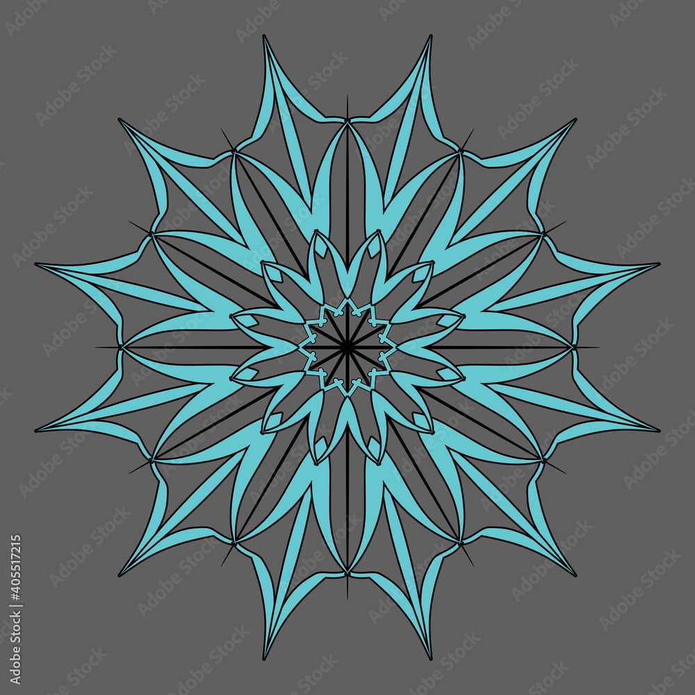 Graphic linear sign pattern element. Winter snowflake design template. Gothic decorative motif. .Jpeg Graphic linear sign pattern element. Winter snowflake design template. Gothic decorative motif. .Jpeg