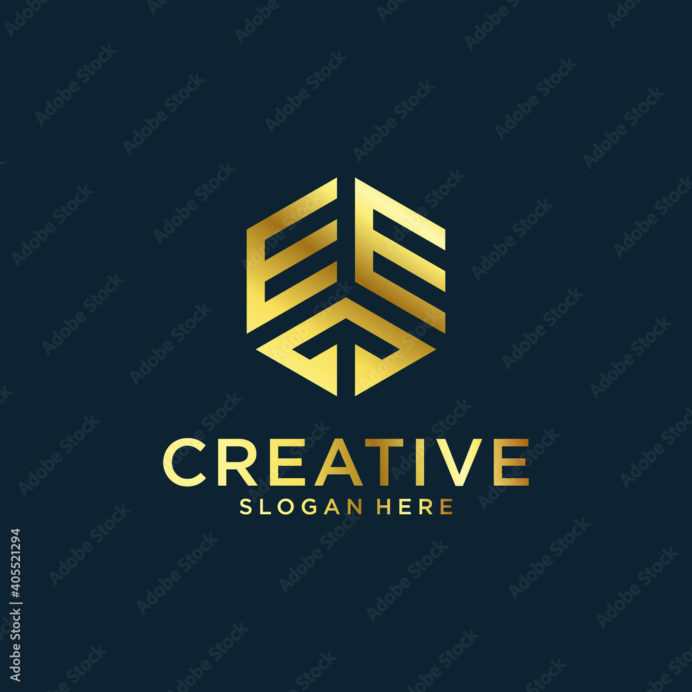 Fototapeta premium Initial B M E design inspiration