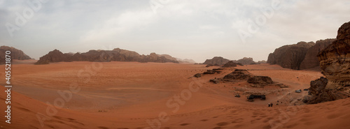 A panoramic photo from the Jordan desert © Mustafa Olgun