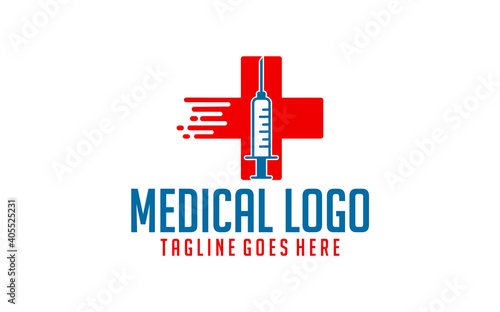 Syringe With cross, injection icon vector, filled flat sign, solid pictogram isolated on white. Symbol, logo illustration.