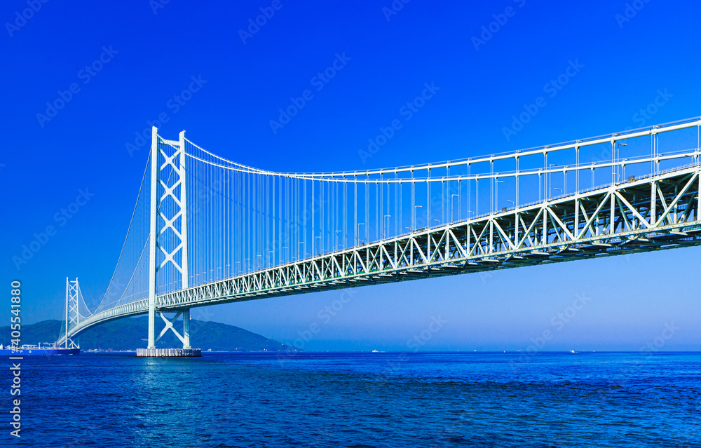 明石海峡大橋　（別名　パールブリッジ）　ローアングル