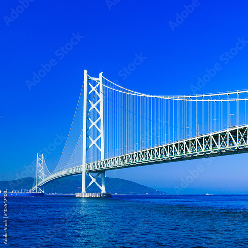 明石海峡大橋 （別名 パールブリッジ） ローアングル © show999