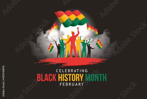 Black history month celebrate. vector illustration design graphic Black history month