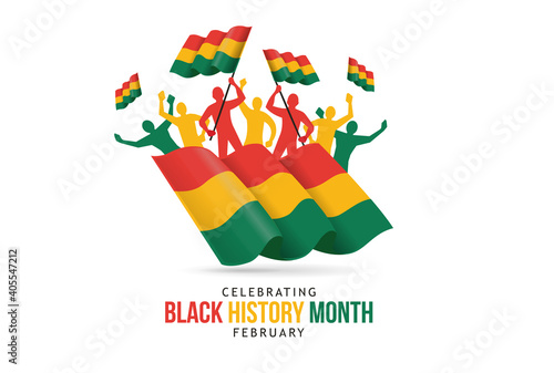 Black history month celebrate. vector illustration design graphic Black history month
