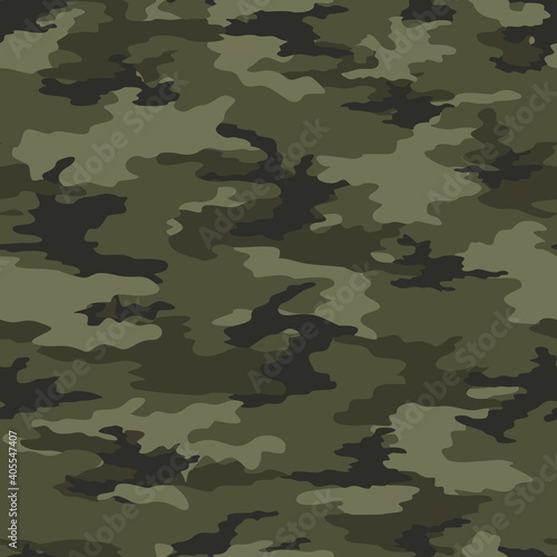  Khaki vector camouflage seamless forest pattern on print