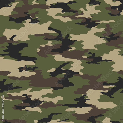  Army camouflage seamless vector classic design. Fashionable new print.