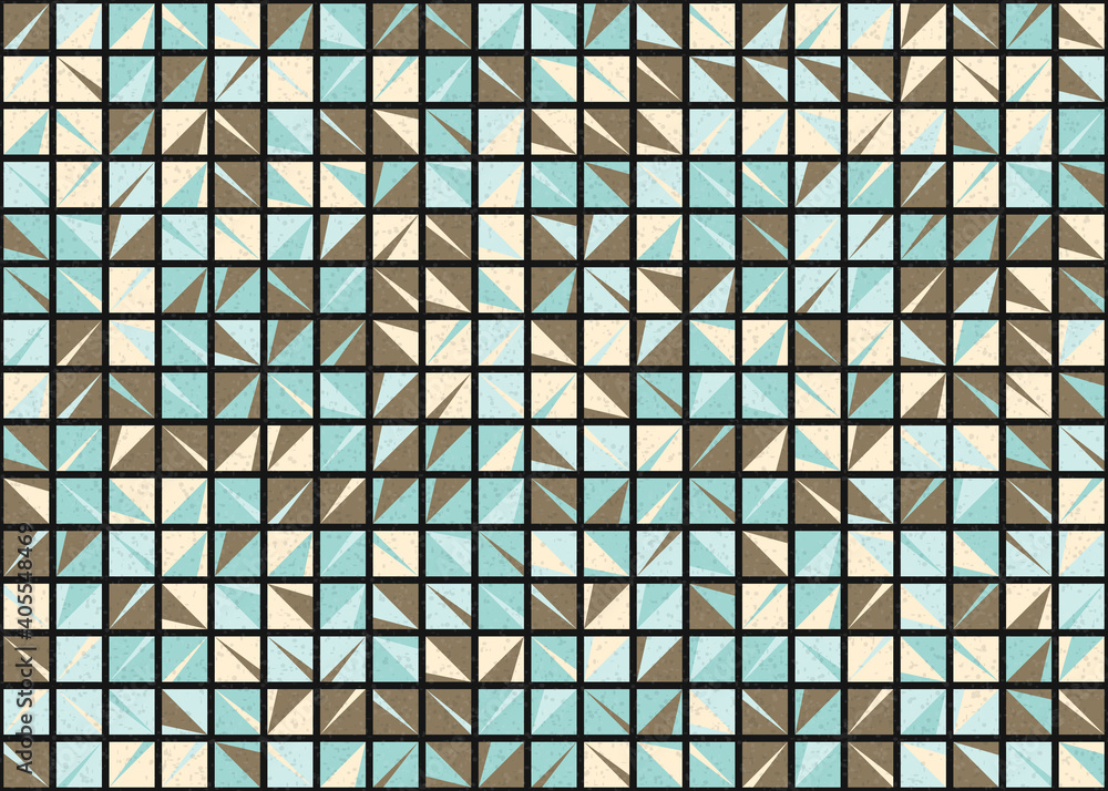 Fototapeta premium Abstract Geometric Pattern generative computational art illustration