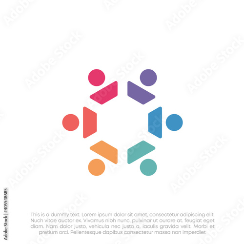 Global Community Logo Icon Elements Template. Community human Logo template vector. Community health care. Abstract Community logo. Human Resources Logo.