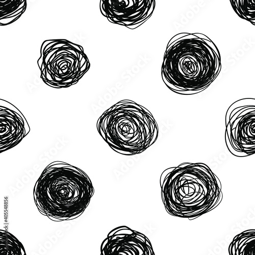 Abstract scribble Hand draw...