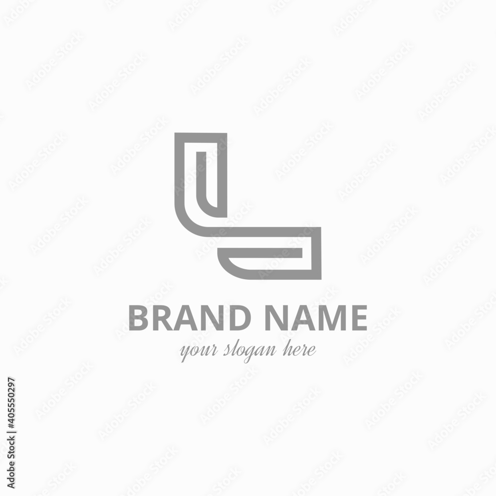 Simple Letter L LL Logo line Modern Vector Template Simple Letter L LL Logo line Modern Vector Template
