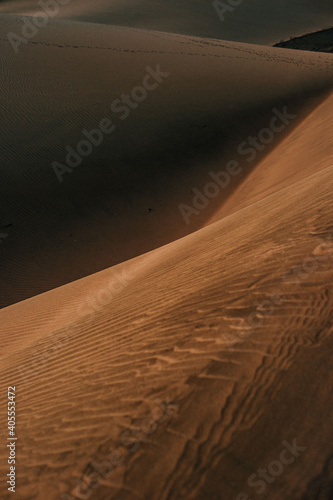 Dunas de arena. Textura de monta  as de arena. Islas Canarias.