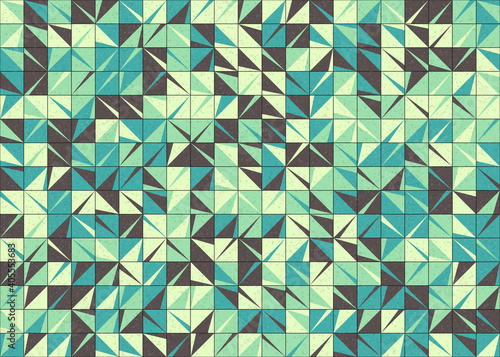 Abstract Geometric Pattern generative computational art illustration