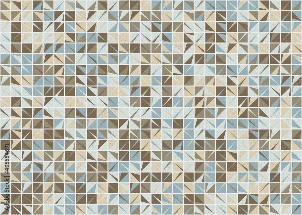 Fototapeta premium Abstract Geometric Pattern generative computational art illustration